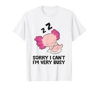 Axolotl Sorry I Can't I'm Very Busy Funny Axolotl Pajama T-Shirt