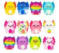 Axolotl Squishy, Stress Relief Sensory squishys, Random Colour Collection of Twelve, Soft Textured Handheld Figures for Relaxation and Focus