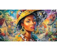 Axolotl-surrounded-by-birds-and-reptiles 1000 Piece Jigsaw Puzzle for Adults - Recycled Cardboard - Decoration 75x50cm/1000pcs