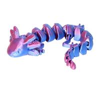 Axolotl Toy, 20cm 3D Printed Animals, Mini Axolotl, Stress Relief Fidget Toys, Anxiety Relief 3D Printed Toys for Office, Home, Halloween, Birthday and Christmas Decorative Collectibles Gifts