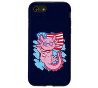 Axolotl USA Independence Day 4th July USA Flag Boys Girls Case for iPhone SE (2020) / 7 / 8