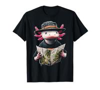 Axolotl Wandering Nature Animal Graphic Illustration Axolotl T-Shirt