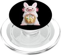 Axolotl Wearing Easter Bunny Funny Cute Costume PopSockets PopGrip for MagSafe