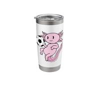 Axolotl with Football Stainless Steel Insulated Tumbler