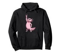 Axolotl With Sunglasses Rock Pose Pullover Hoodie