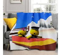 Axolotl Wobbly Life Blanket Boys Wobbly Life Throws Blanket - Soft Lightweight Plush Cozy (A,XS: 40in x 60in)