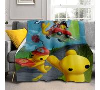 Axolotl Wobbly Life Blanket Boys Wobbly Life Throws Blanket - Soft Lightweight Plush Cozy (C,L: 50in x 80in)