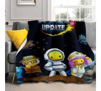 Axolotl Wobbly Life Blanket Boys Wobbly Life Throws Blanket - Soft Lightweight Plush Cozy (F,XL: 60in x 80in)