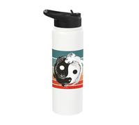 Axolotl yin-yang Balance Harmony Contrast Duality Peace Stainless Steel Insulated Water Bottle