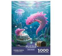Axolotl1000Pieces JigsawPuzzles ForAdults Challenging LargePiecePuzzles Age12+byth EducationalGames Brainteasing Adults Jigsaw Puzzle 70x50cm/1000pcs