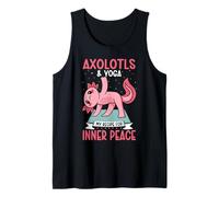 Axolotls and Yoga Recipe for Inner Peace Meditating Axolotl Tank Top