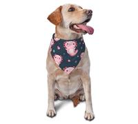 Axolotls Hearts And Bubbles Triangle Bib Scarf Adjustable Dogs Kerchief Comfortable Dog Bandana For Cat Puppy Birthday Party Supplies