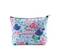 Axolotls of The World Axolotl Makeup Bag Axolotl Gift Axolotl Salamander Lover Gift Axolotl Girl Zipper Pouch (Baby Axolotls UK)