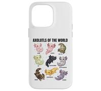 Axolotls of the World - Cute Axolotl Morphs Science Lovers Case for iPhone 14 Pro Max