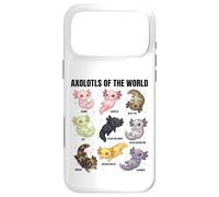 Axolotls of the World - Cute Axolotl Morphs Science Lovers Case for iPhone 17 Pro Max