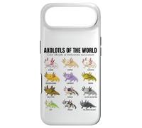 Axolotls of the World Educational Amphibian Species Chart Case for iPhone Air