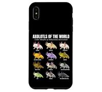 Axolotls of the World Educational Amphibian Species Chart Case for iPhone XS Max