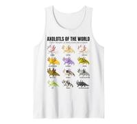 Axolotls of The World Educational Amphibian Species Chart Tank Top