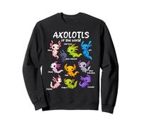 Axolotls of the world, Kawaii artwork, cute Axolotl Sweatshirt