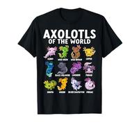 Axolotls of The World Kawaii Axolotl Salamander Pet Animal T-Shirt