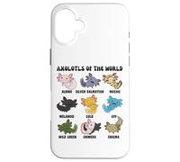 Axolotls of the world Sweet Animals Kawaii Axolotl Case for iPhone 16 Plus