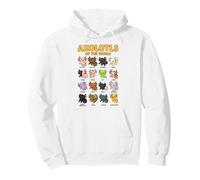 Axolotls of the world Sweet Animals Kawaii Axolotl Pullover Hoodie