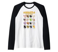 Axolotls of the World Sweet Animals Kawaii Axolotl Raglan Baseball Tee