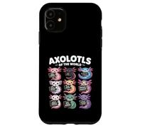 Axolotls of the World T-Shirt - Kawaii Axolotl Educational Case for iPhone 11