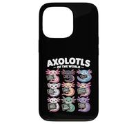 Axolotls of the World T-Shirt - Kawaii Axolotl Educational Case for iPhone 13 Pro