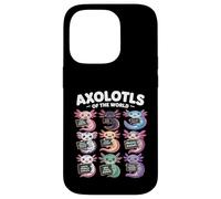 Axolotls of the World T-Shirt - Kawaii Axolotl Educational Case for iPhone 14 Pro