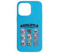 Axolotls of the World T-Shirt - Kawaii Axolotl Educational Case for iPhone 14 Pro Max