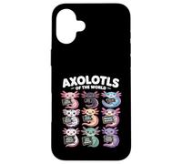 Axolotls of the World T-Shirt - Kawaii Axolotl Educational Case for iPhone 16 Plus