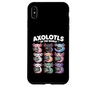 Axolotls of the World T-Shirt - Kawaii Axolotl Educational Case for iPhone XS Max