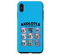 Axolotls of the World T-Shirt - Kawaii Axolotl Educational Case for iPhone XS Max