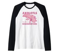 Axolotls The Ultimate Regenerators Cute Axolotl Raglan Baseball Tee