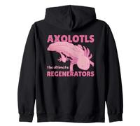 Axolotls The Ultimate Regenerators Cute Axolotl Zip Hoodie