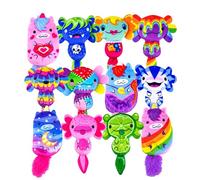 Axolotls vs Unicorns Plushies - Series A 12-Pack Mystery Bags | Super Soft 4" Bean-Filled Plush Collectibles | Perfect for Kids, Teens, & Collectors (Characters Will Vary)