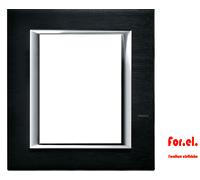 Axolute Rectangular Plate 3+3 Modules BTICINO HA4826XS Brushed Anthracite