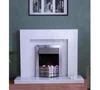 Axon Fireplaces Miami Polar White Marble Fireplace