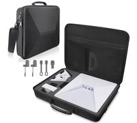 Axonus Hard Shell Carry Storage Box Bag for Starlink Mini Dishes, Kickstand, Power Supply, Pipe Adapter, Cables Or More...Travel Carrying Case for Mini with Cable Ends Caps and Dust Plug, Set of 5