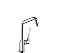 Axor Citterio Single-Lever Kitchen Tap with Swivel Spout Comfort Height 263 mm Stainless Steel Finish