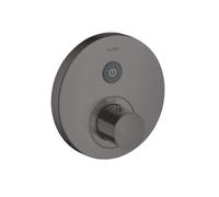 Axor Thermostatic Mixer round for shower flush-mounted Select Brushed Black Chrome 36722340