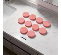 Axorafow 10-Pack EVA Carp Fishing Rig Winders Line Leader Storage - Yellow/Green/Red Foam Winder Spooler with Pins, 65 x 17 mm, Compatible with Float Box Rigs(Red)