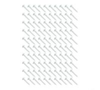 Axorafow 100pcs Pocket Hole Screws 8 X from 1 to 1 over 4 (32mm) Coarse Thread Self-tapping Steel Screws Having Zinc Coating Woodworking Jigs Templates - Resistant Case-hardened(25mm Tip slotting)