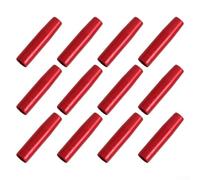 Axorafow 12-pack Aluminum Connector Insert Arrow for 8mm Shaft Diameter Length Aluminum - Threaded Hole Adaptors Sleeve Compatible with Carbon 35mm Arrows Gadget Accessory(12PCS RED)