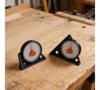 Axorafow 2-piece Acrylic Abs Angle Level Finder Having Magnetic Base 0-90° Inclinometer Protractor Carpenters Bricklayers and Diy Usage - Tilt Level Meter Having Horizontal Bubble Gauge