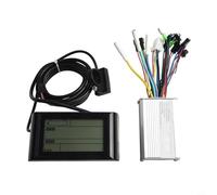Axorafow 24v/36v/48v Dual-mode Ebike Controller with Protection Display for - Tire E-bikes 250w/350w Csc Fat Aluminum Housing Soft/hard Undervoltage Overheat Sw900(24V-48V350W(S6-61/Sw900))