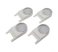 Axorafow 4 Pack Bee Entry Feeders, Hive & Syrup Feeder, Install Entrance Feeding Station with Anti-Drown Holes, White