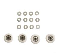 Axorafow 4-pack Gym Replacement Roller Wheels for T5/t7/For t9 Clubtrack 2000/3000/3000 Xl - 32mm Nylon Steel Exercise Rollers with 5.8mm Bore Quiet For Durable