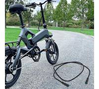 Axorafow 5-pin Ebike For Bike Extension Cable Set for M1/m2//m5/m6 Cable 860mm Display Motors with Electric Rubber Series - Male/female Connectors Black(FEMALE)